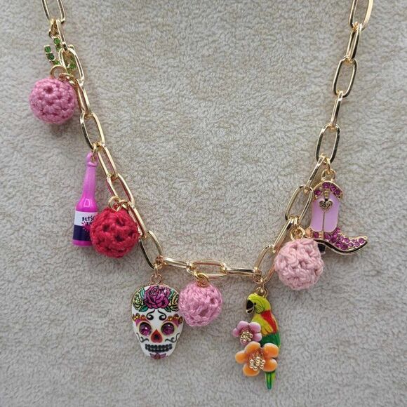 Betsey Johnson Jewelry - Betsey Johnson Cowgirl Charm Necklace NWT! NEW!